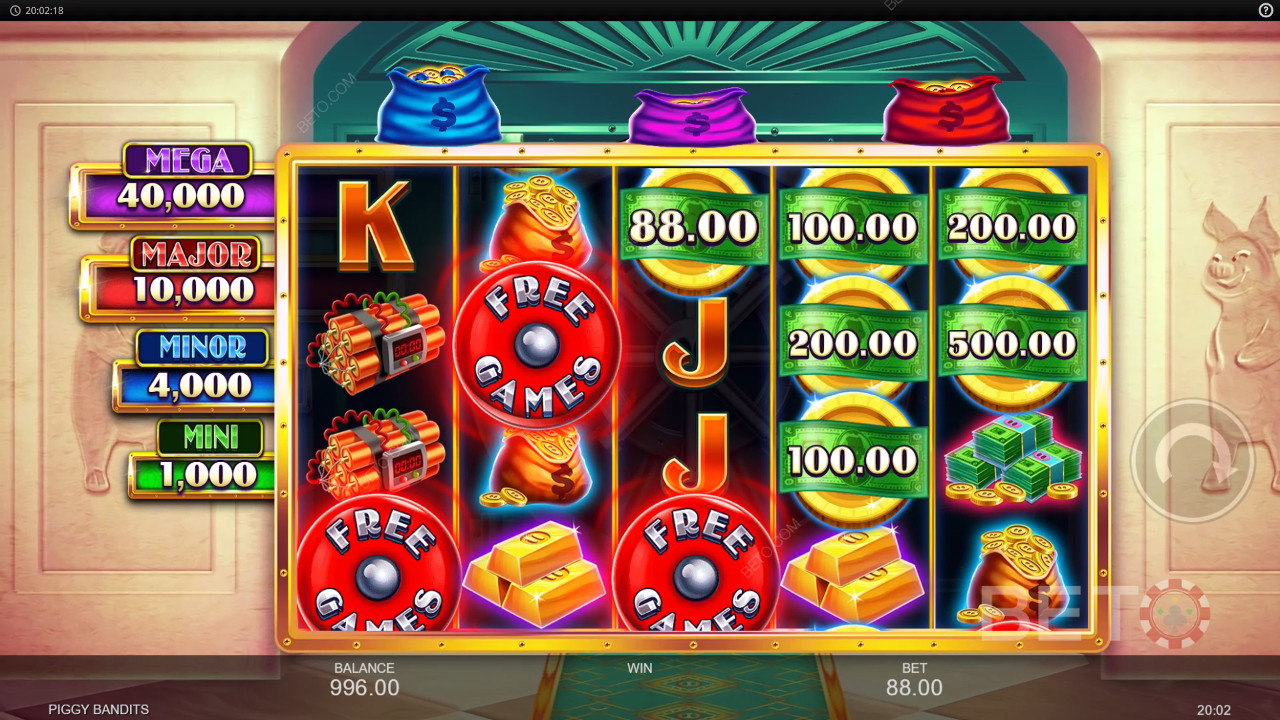 Đánh giá Piggy Bandits của BETO Slots