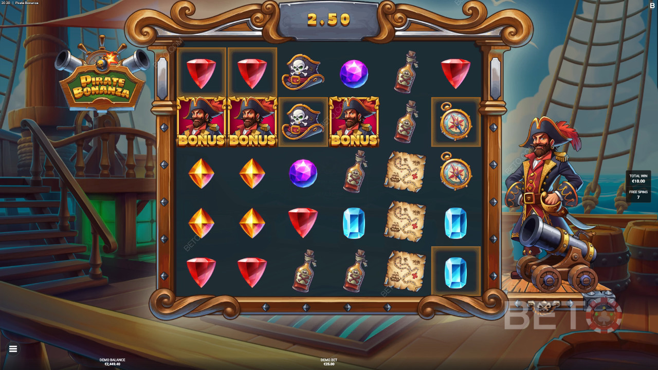 Cách chơi Pirate Bonanza của Backseat Gaming