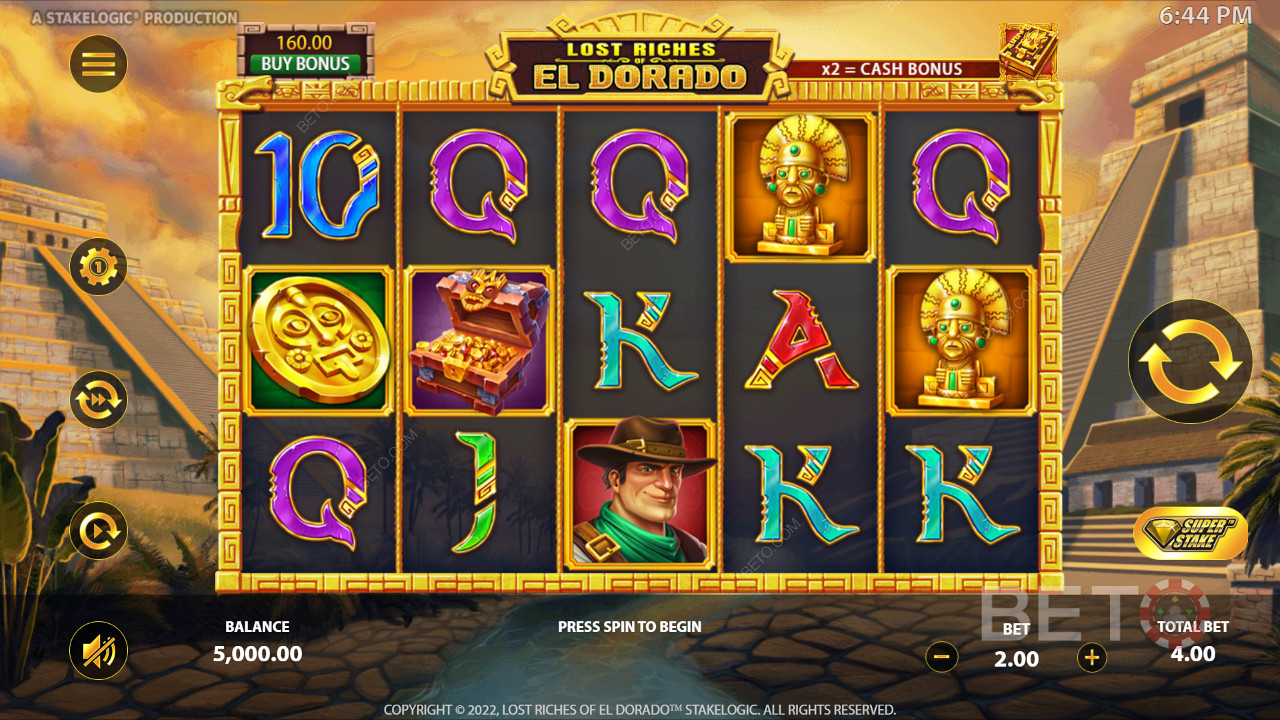 Vàng là nguyên tố chính được sử dụng trong Lost Riches of El Dorado