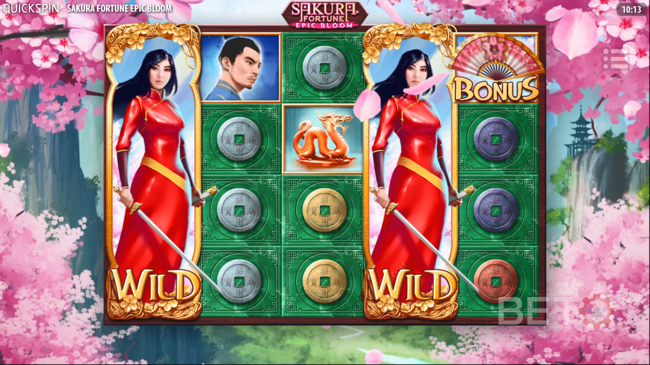 Đánh giá Sakura Fortune Epic Bloom của BETO Slots