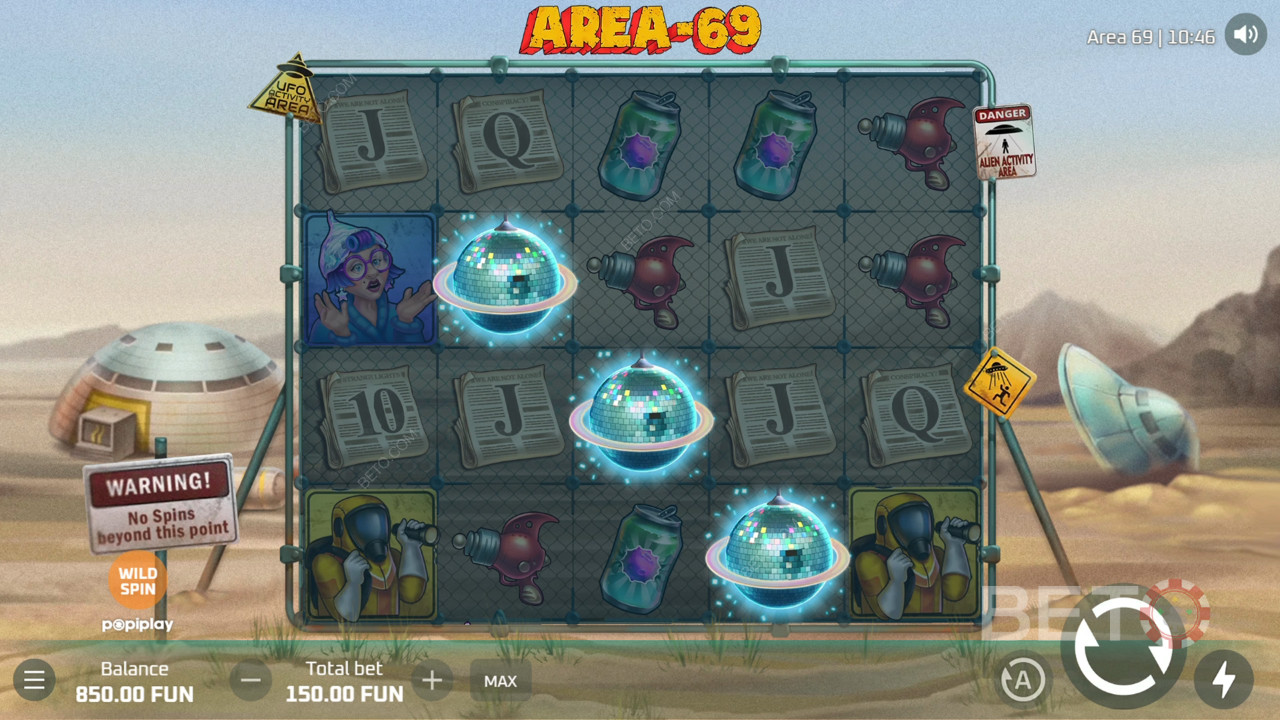Đánh giá Area 69 của BETO Slots