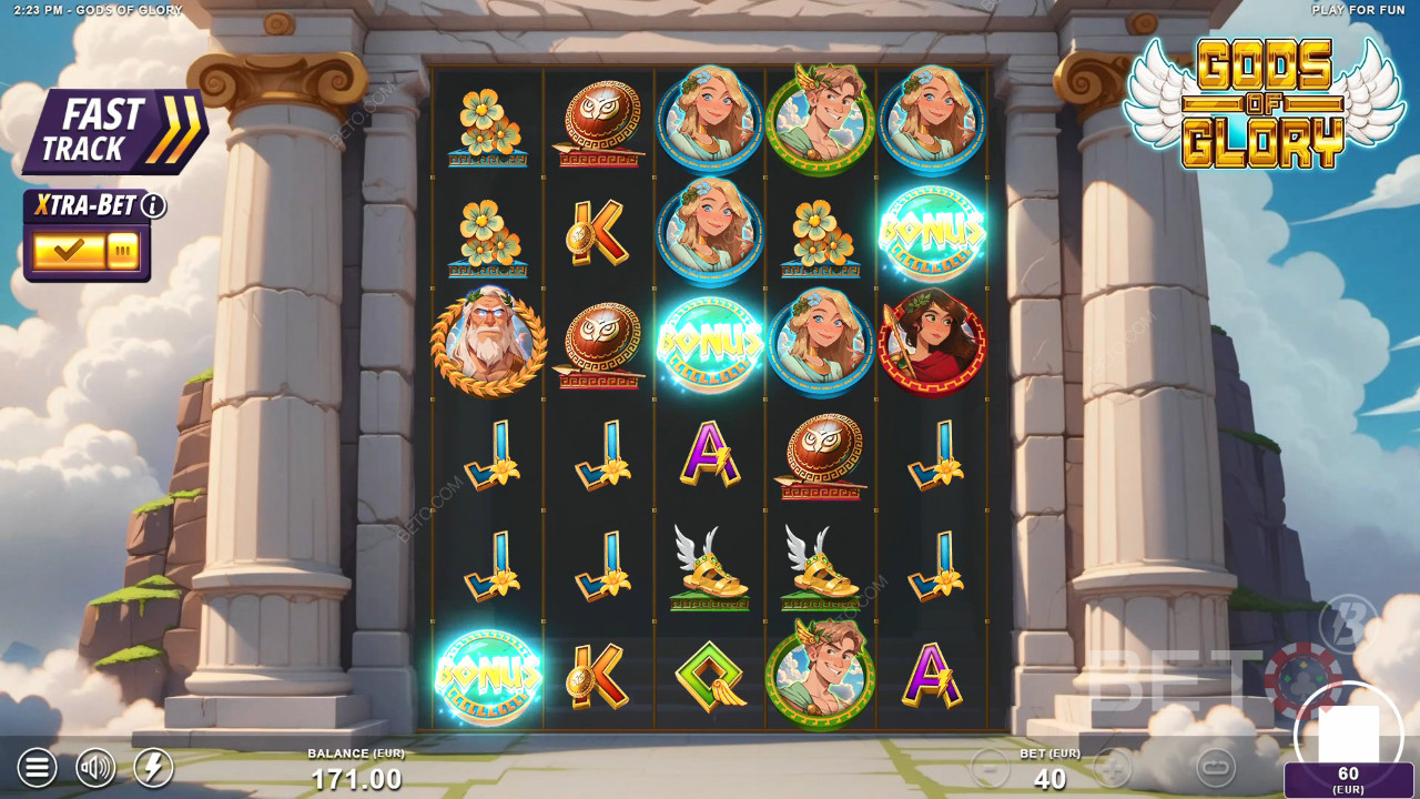 Đánh giá Gods of Glory của BETO Slots