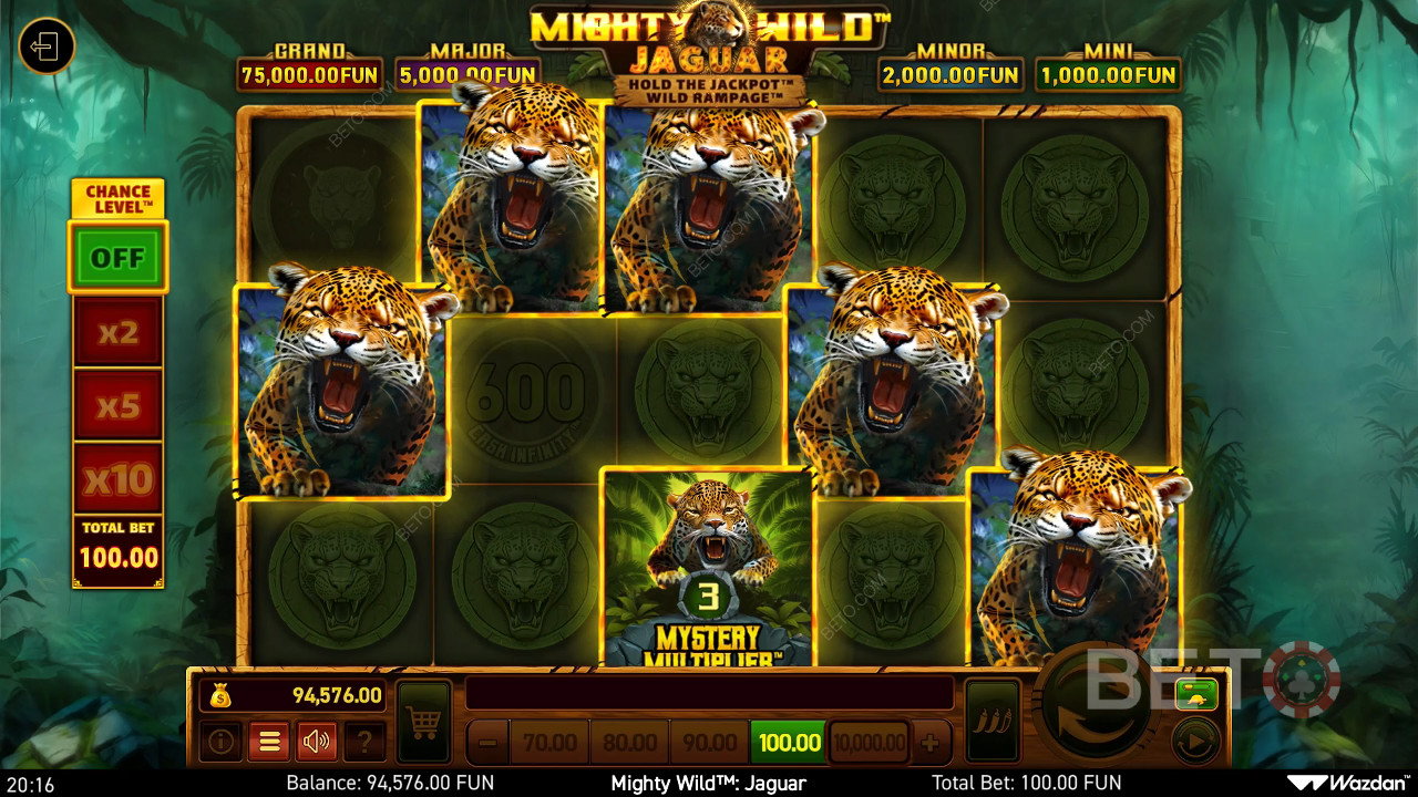 Đánh giá Mighty Wild: Jaguar của BETO Slots