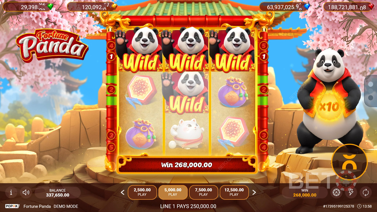 Giải thích về các tính năng thưởng trong Fortune Panda của Popok Gaming