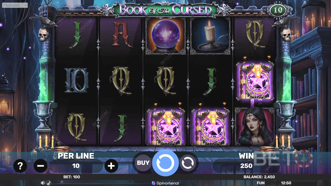 Đánh giá Book of the Cursed của BETO Slots