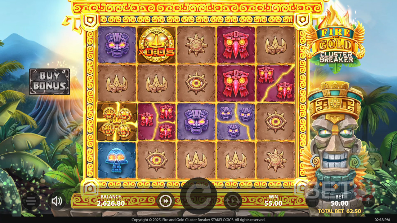 Đánh giá Fire and Gold Cluster Breaker của BETO Slots