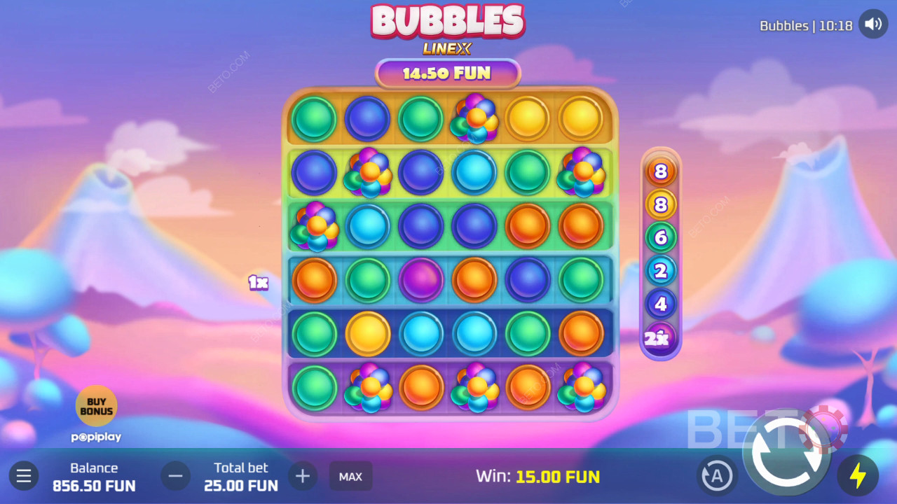 Đánh giá Bubbles của BETO Slots