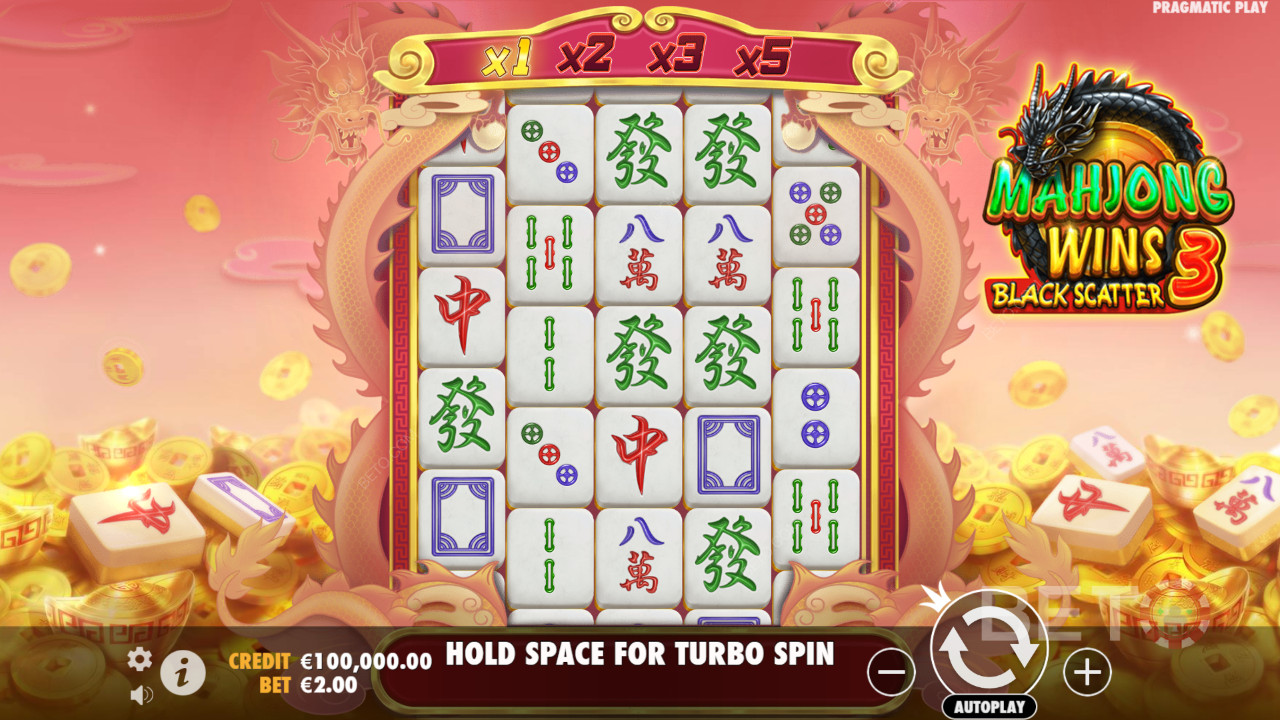 Cách chơi Mahjong Wins 3 của Pragmatic Play - Black Scatter