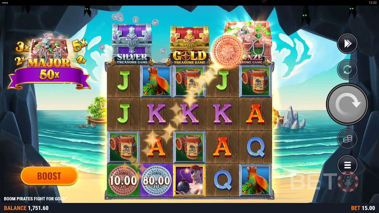 Đánh giá Boom Pirates Fight For Gold của BETO Slots