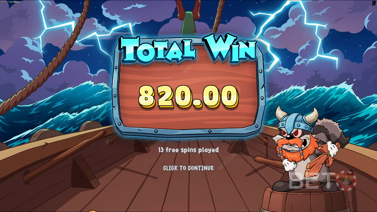 Thắng 10.000 lần tiền cược của bạn trong trò chơi Le Viking Slot Online!