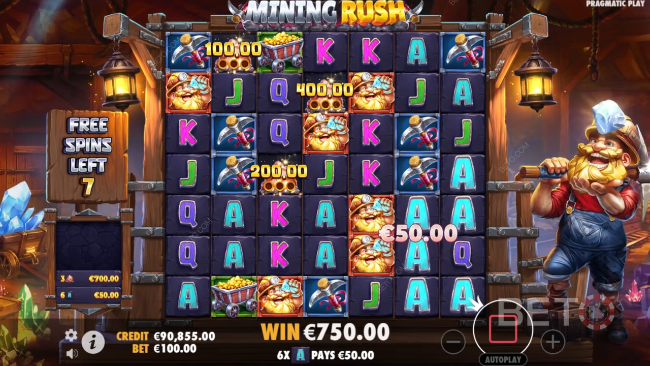 Cách chơi Mining Rush của Pragmatic Play