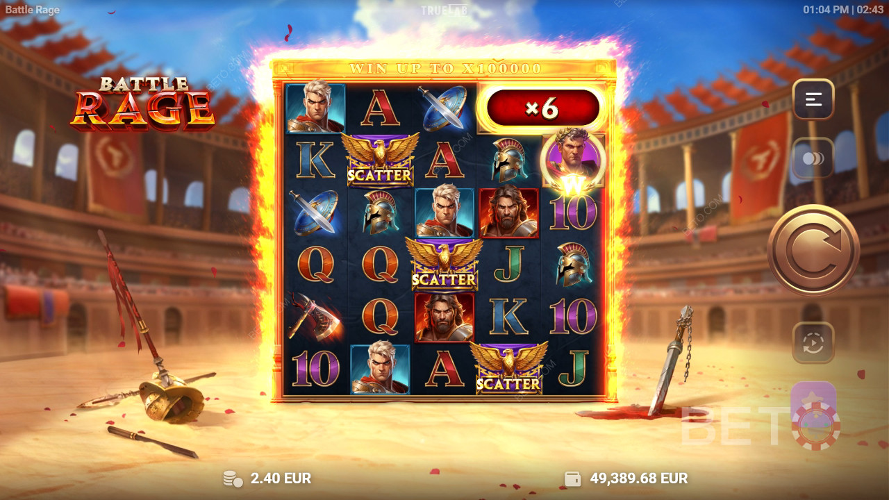 Đánh giá Battle Rage của BETO Slots