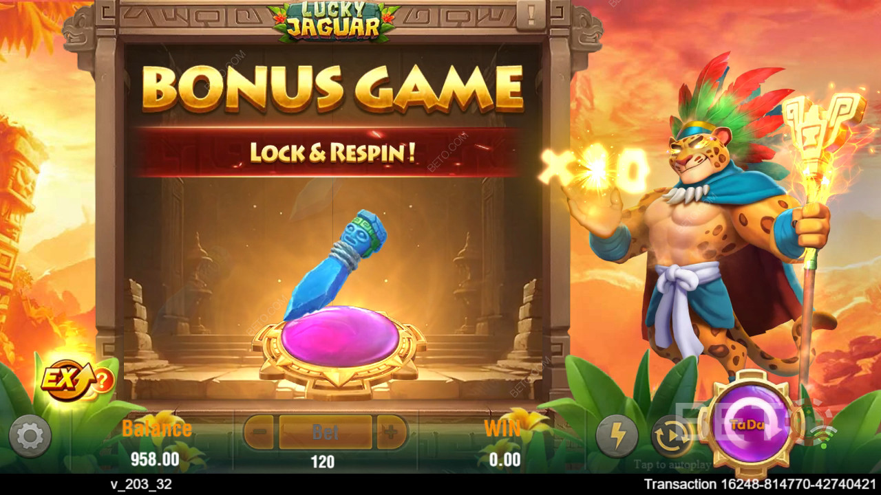 Giải thích về các tính năng thưởng trong Lucky Jaguar của TaDa Gaming