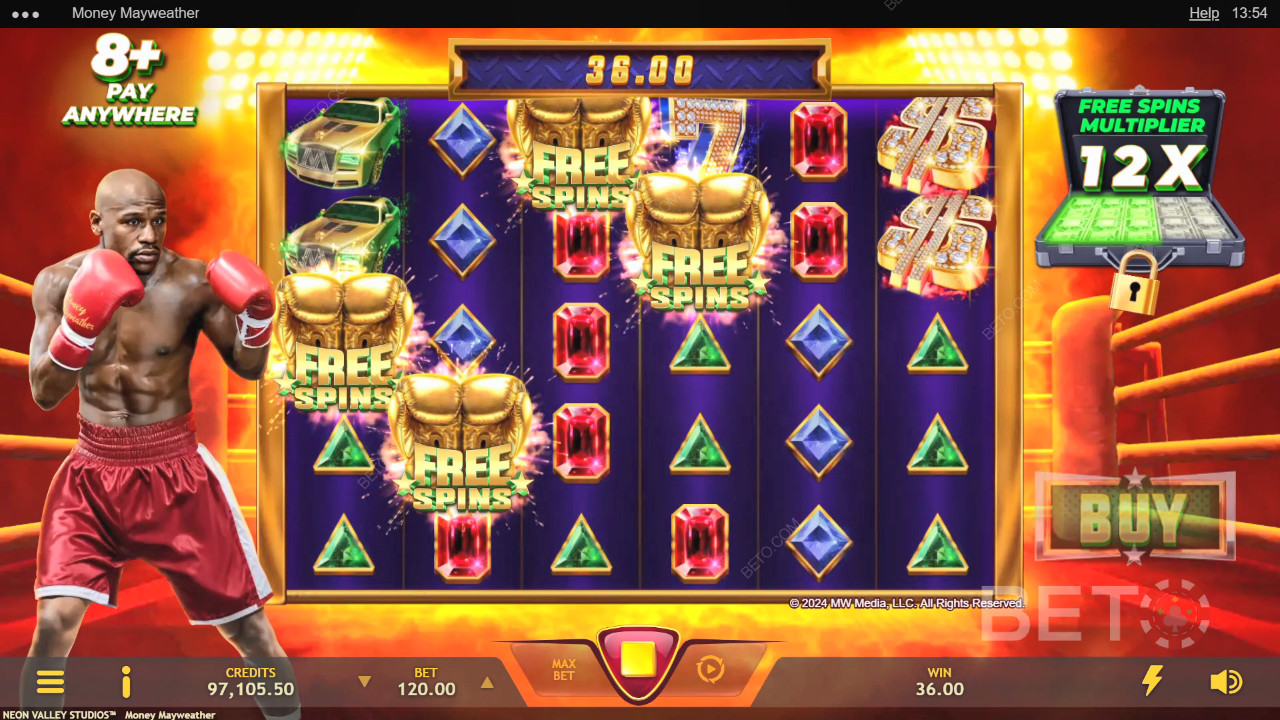 Đánh giá Money Mayweather của BETO Slots