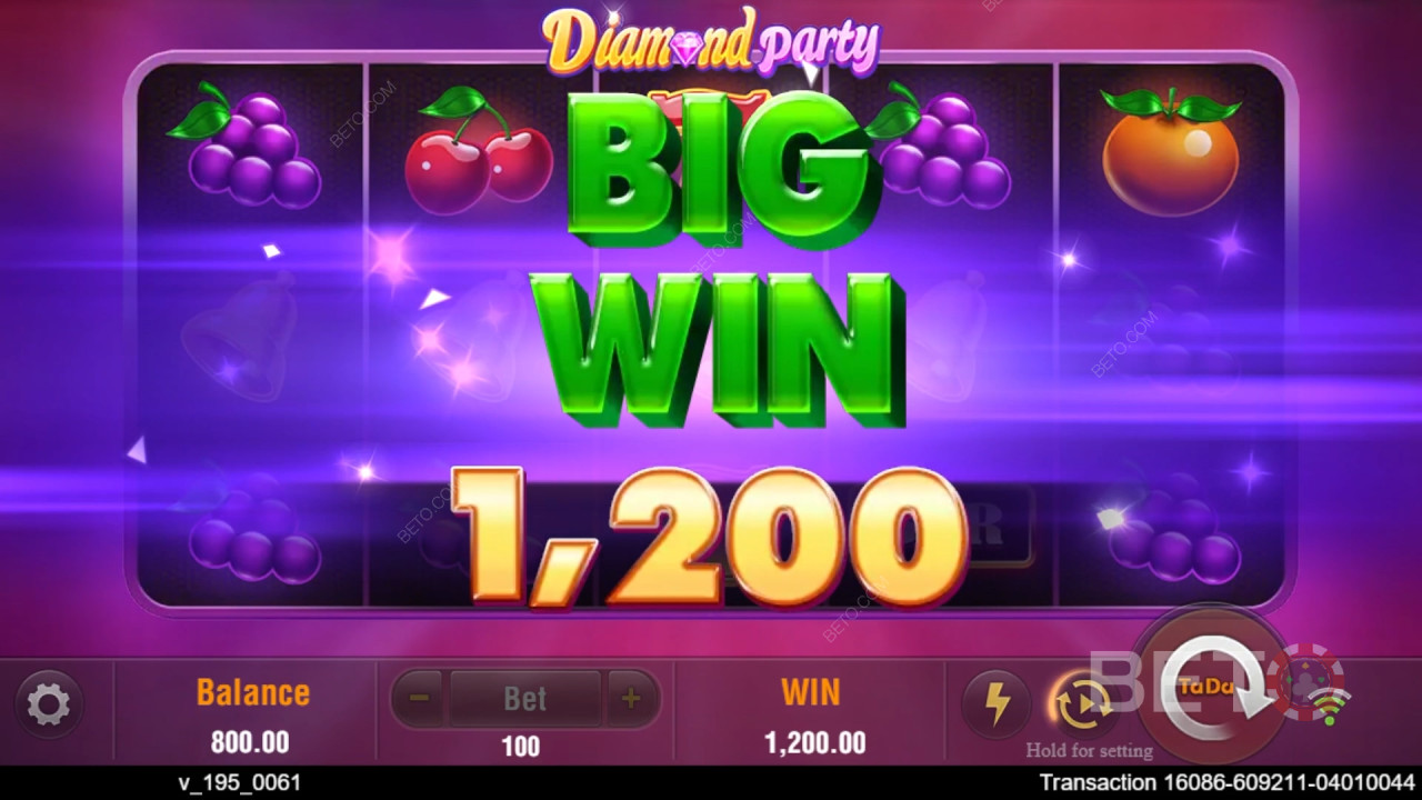 Đánh giá Diamond Party của BETO Slots