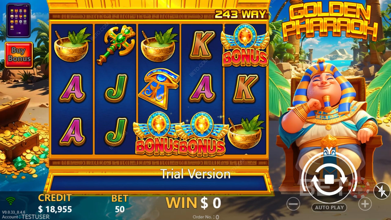 Đánh giá Golden Pharaoh của BETO Slots