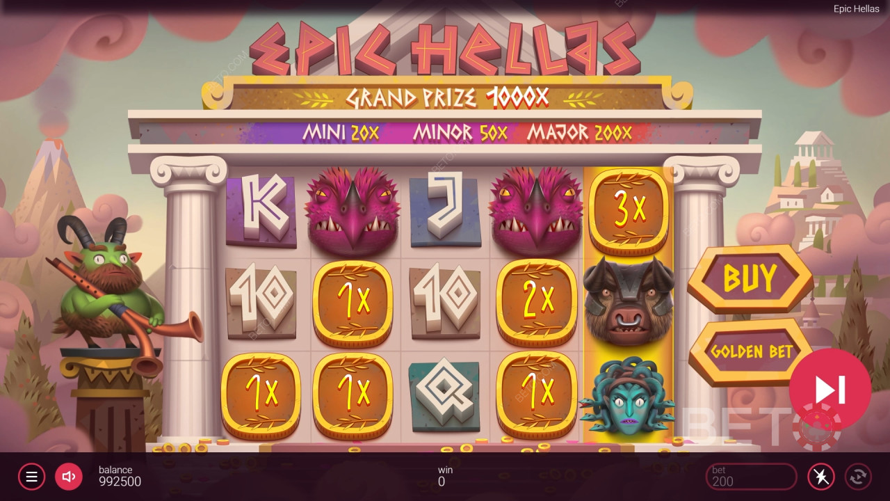 Đánh giá Epic Hellas của BETO Slots