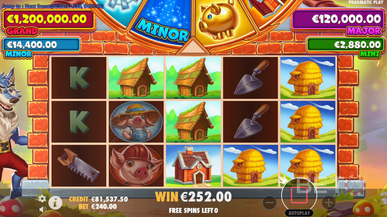 Giải thích về các tính năng thưởng trong Brick House Bonanza của Pragmatic Play