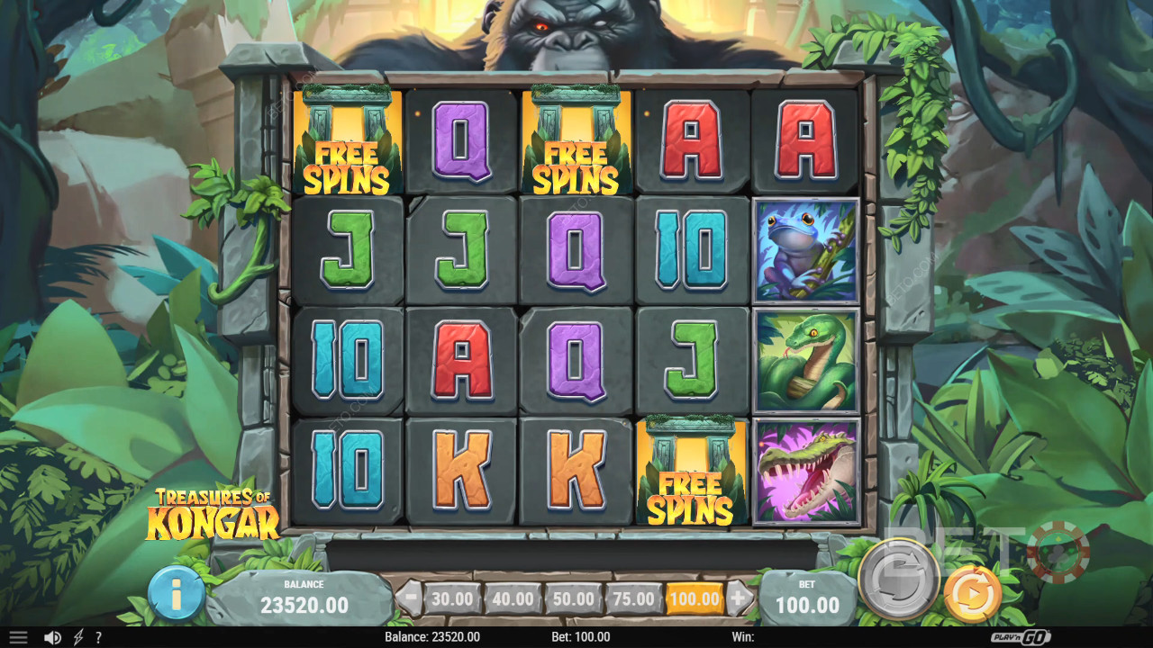 Đánh giá Treasures of Kongar của BETO Slots