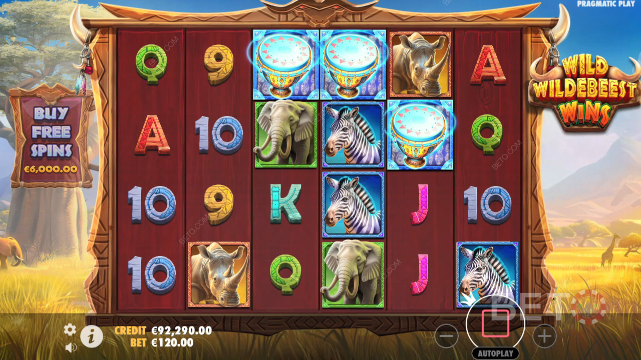 Đánh giá Wild Wildebeest Wins của BETO Slots
