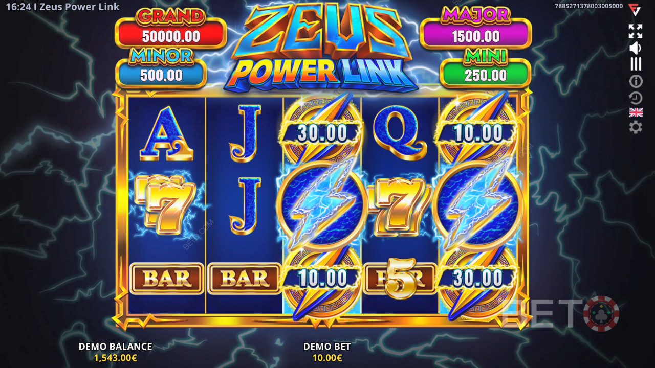 Đánh giá Zeus Power Link của BETO Slots