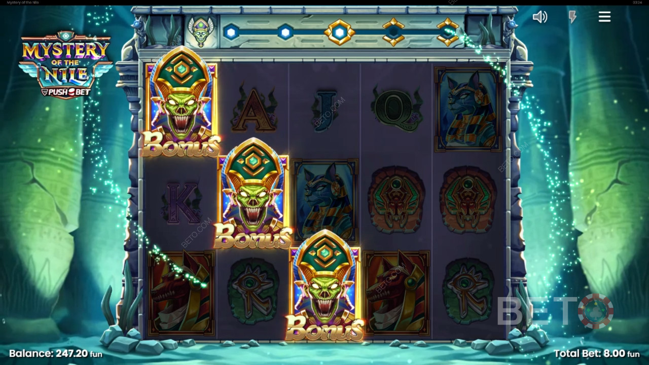 Đánh giá Mystery of the Nile của BETO Slots