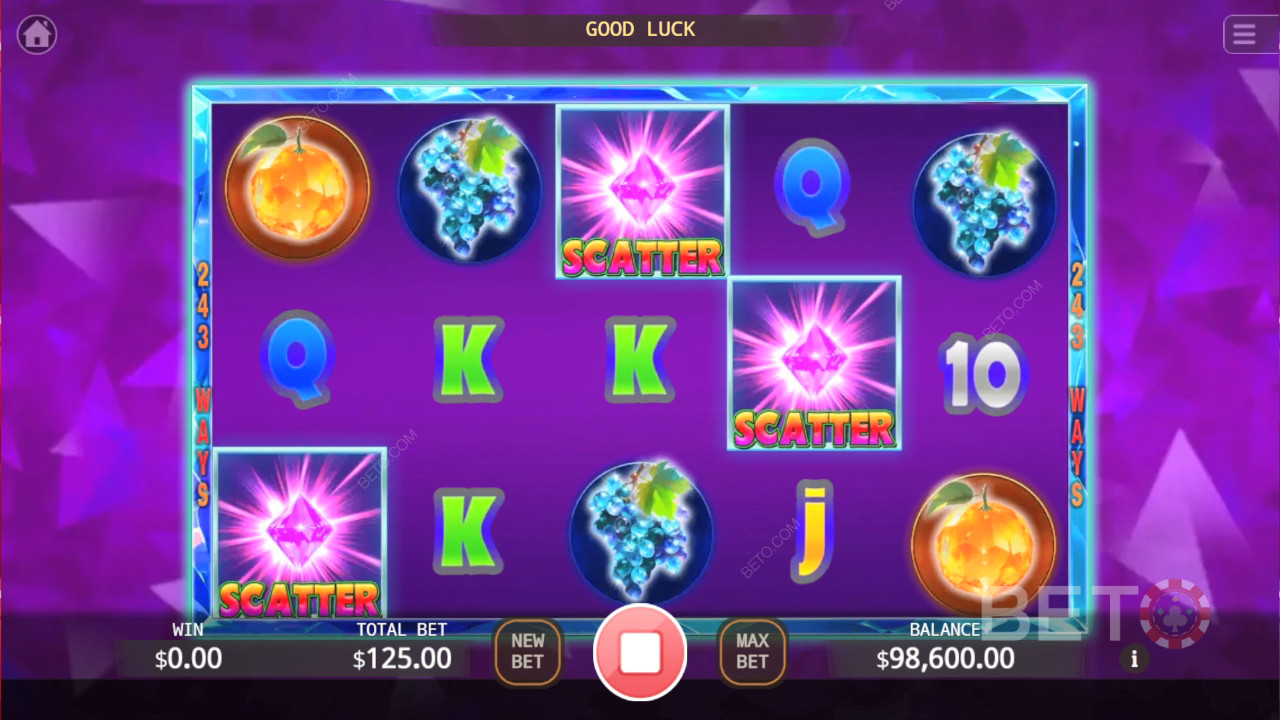 Đánh giá Crystal Fruits của BETO Slots