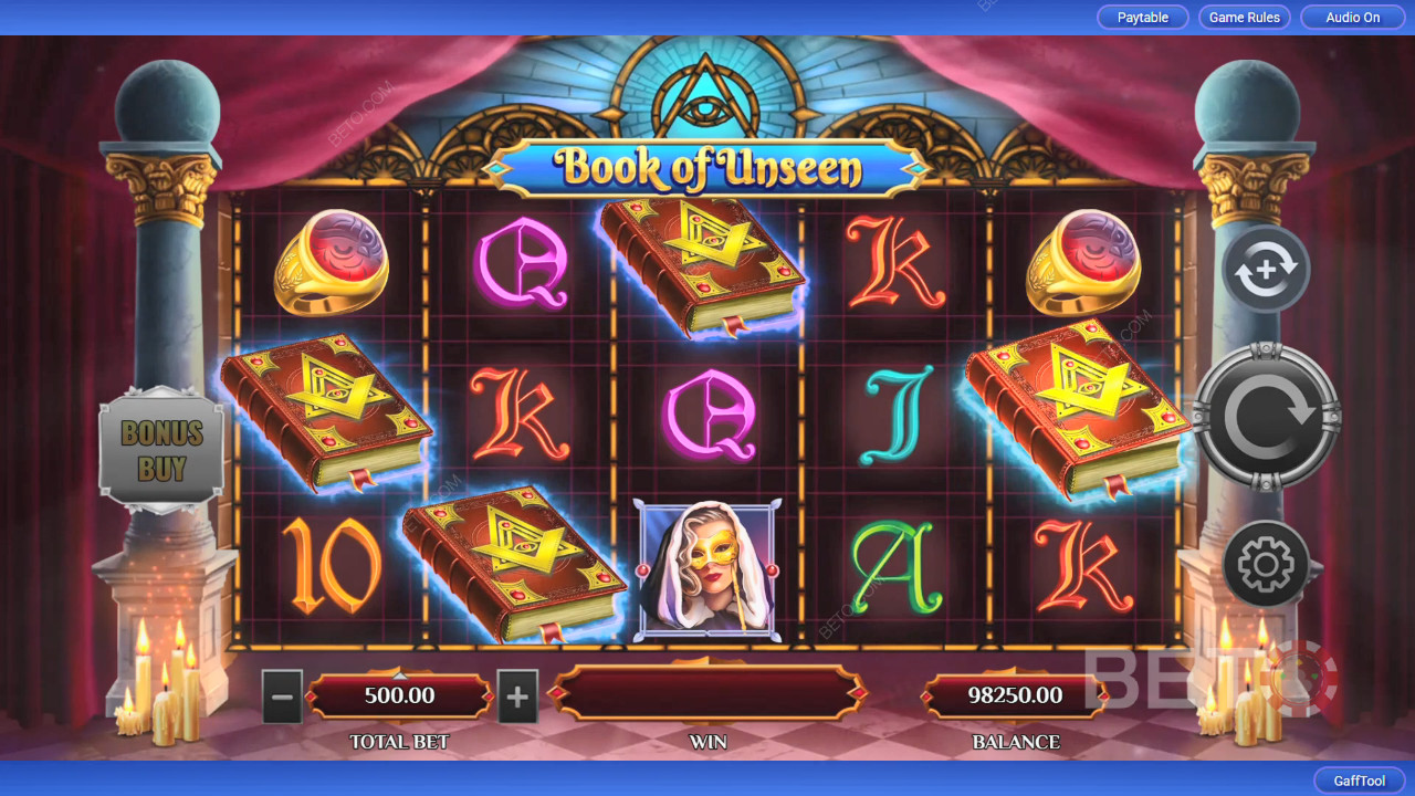 Đánh giá Book of Unseen của BETO Slots
