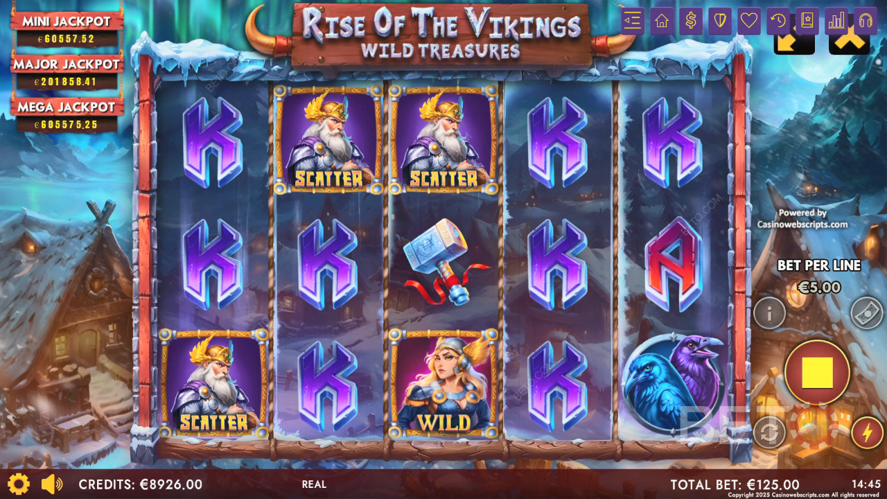 Đánh giá Rise of The Vikings - Wild Treasures của BETO Slots