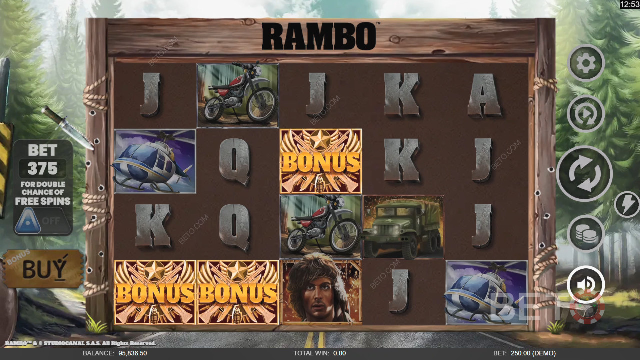 Đánh giá Rambo của BETO Slots