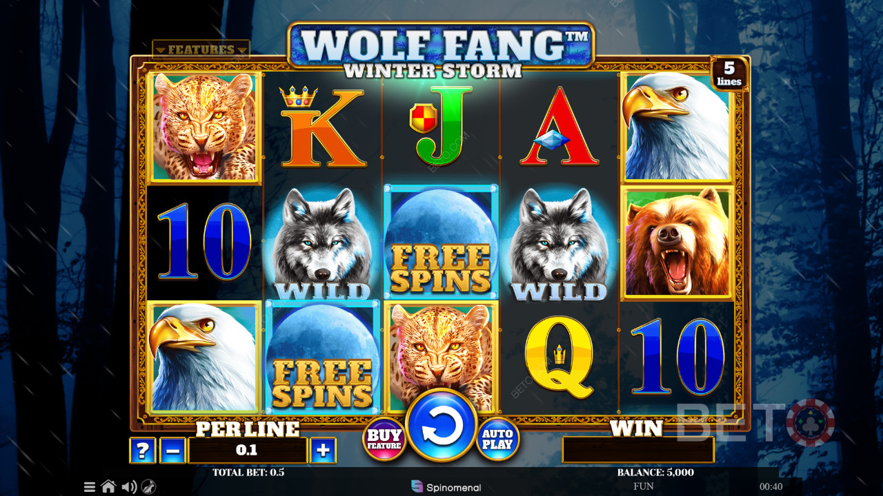 Đánh giá Wolf Fang Winter Storm của BETO Slots
