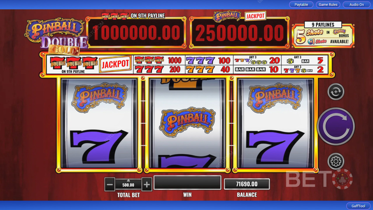 Đánh giá Pinball Double Gold của BETO Slots