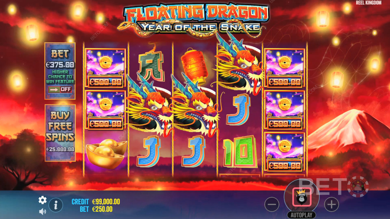 Đánh giá Floating Dragon Year of the Snake của BETO Slots