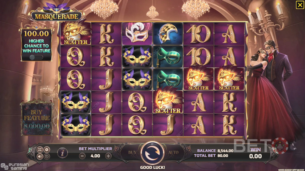 Đánh giá Masquerade của BETO Slots