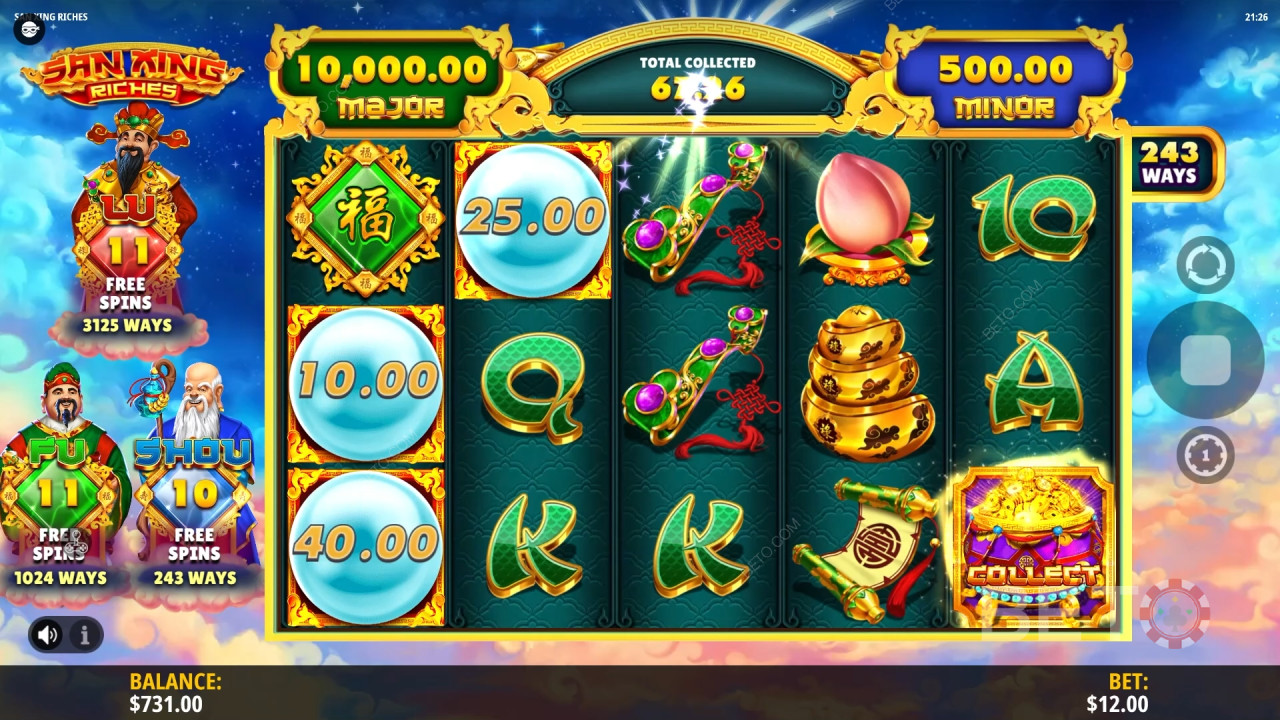 Đánh giá San Xing Riches của BETO Slots