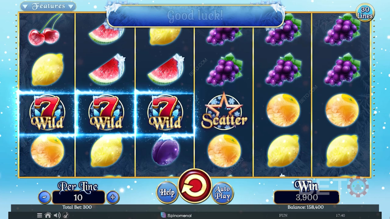 Đánh giá Fruits On Ice Collection 30 Lines của BETO Slots