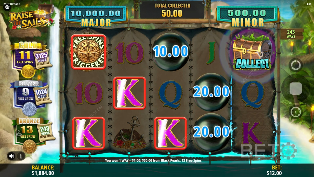 Đánh giá Raise the Sails của BETO Slots