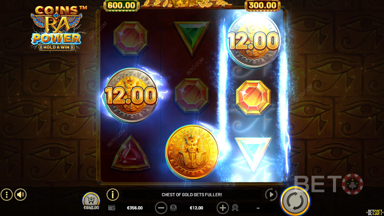 Đánh giá Coins of Ra Power của BETO Slots