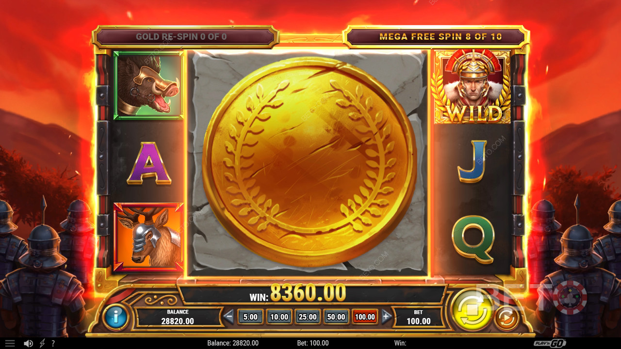 Thắng 4.000 lần tiền cược của bạn trong trò chơi đánh bạc Legion Gold Victory!