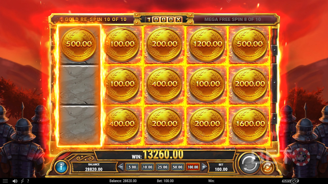 Các tính năng thưởng được giải thích trong Legion Gold Victory của Play