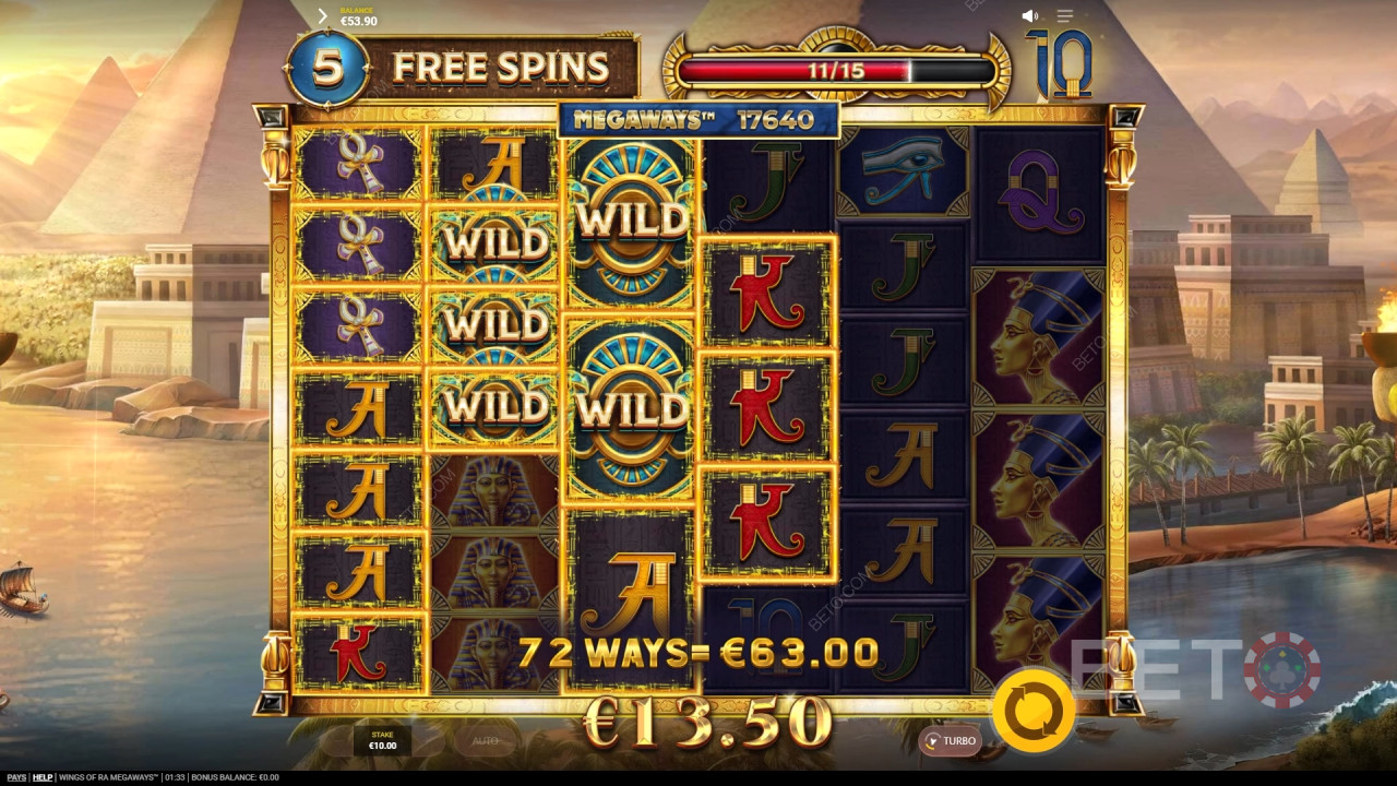 Đánh giá Wings of Ra Megaways của BETO Slots