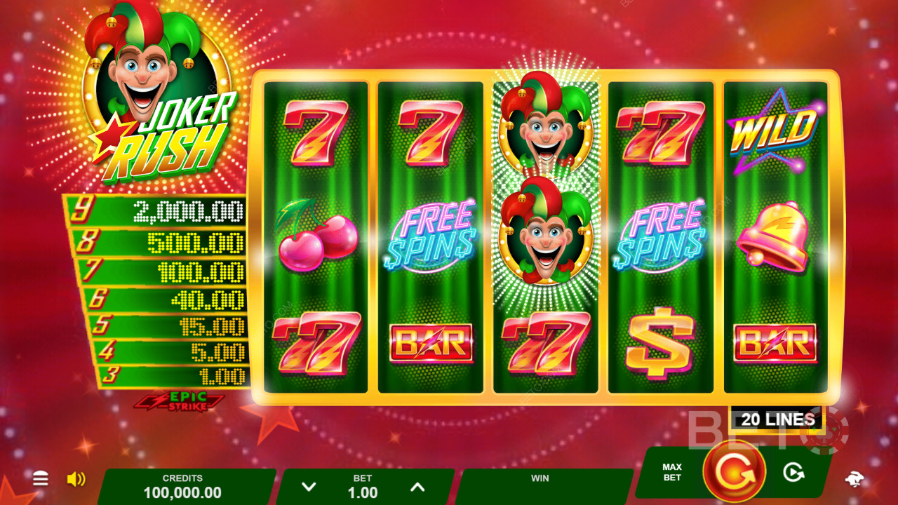 Đánh giá Joker Rush của BETO Slots
