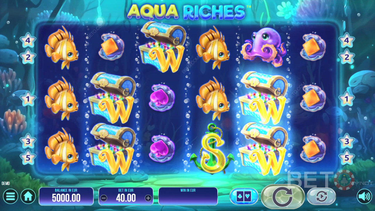 Đánh giá Aqua Riches của BETO Slots