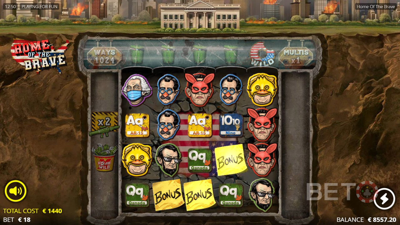 Đánh giá Home of the Brave của BETO Slots