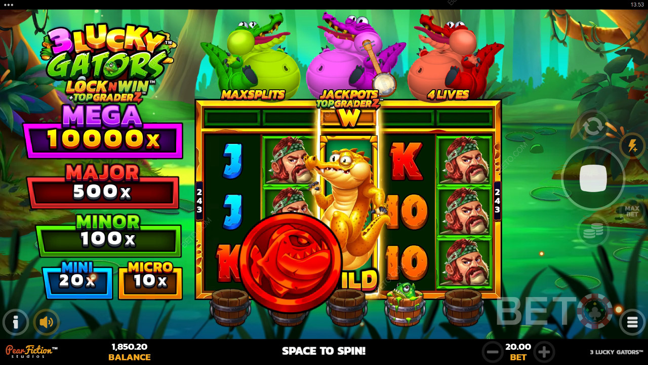 Đánh giá 3 Lucky Gators của BETO Slots