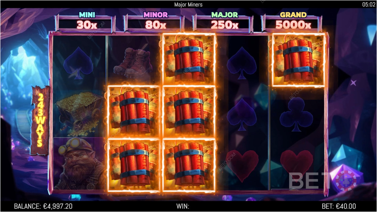 Đánh giá Major Miners của BETO Slots