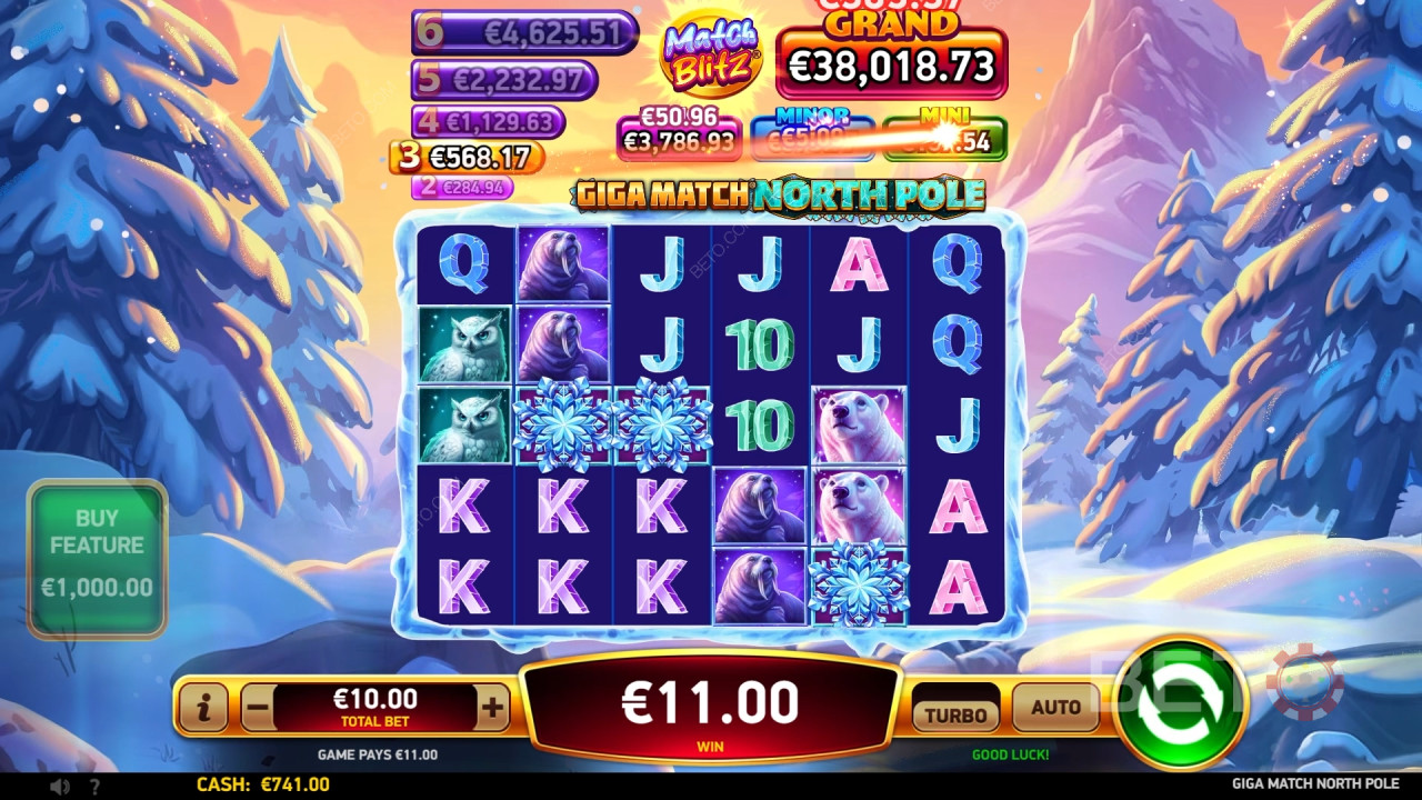 Đánh giá Giga Match North Pole của BETO Slots