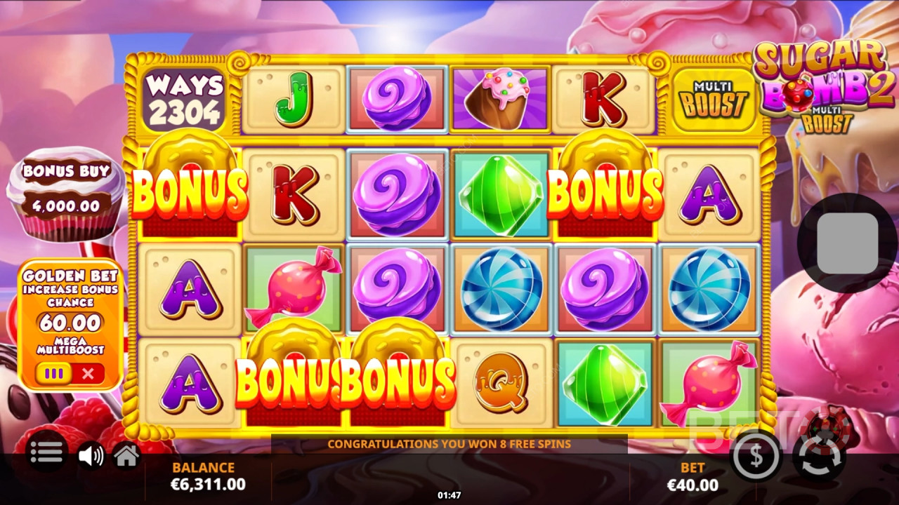 Đánh giá Sugar Bomb 2 MultiBoost của BETO Slots