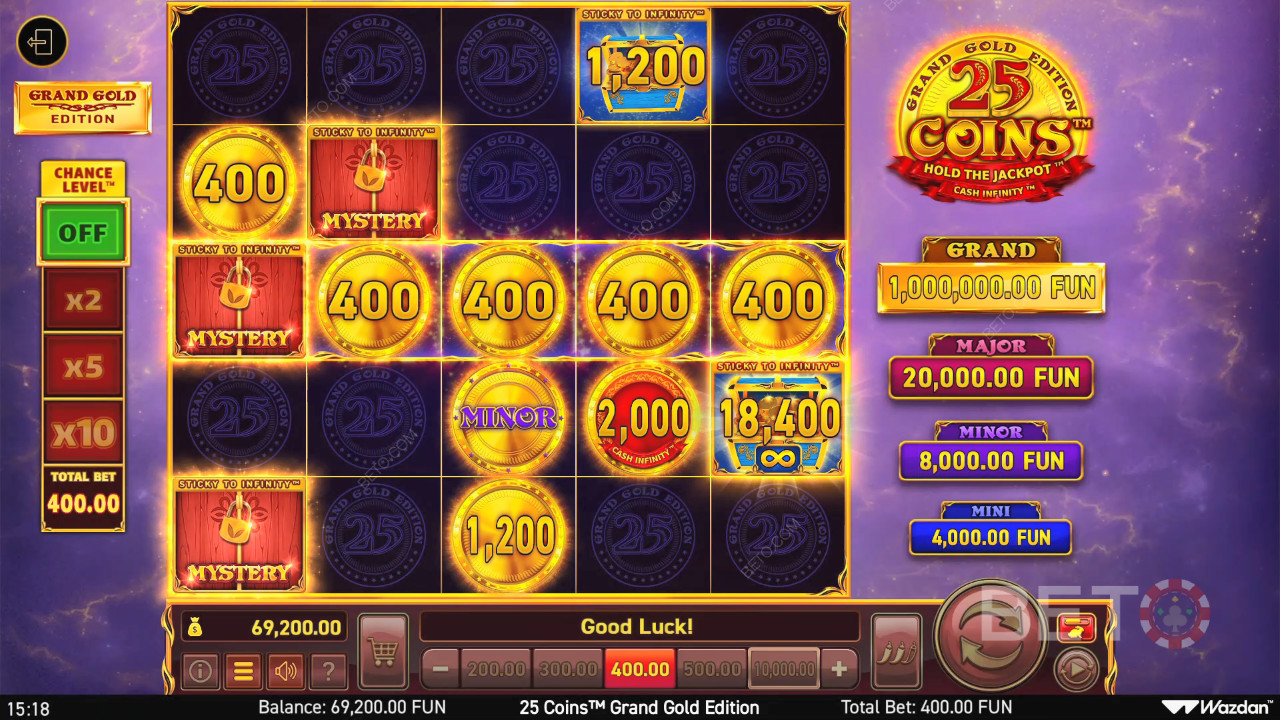 Đánh giá 25 Coins Grand Gold Edition của BETO Slots