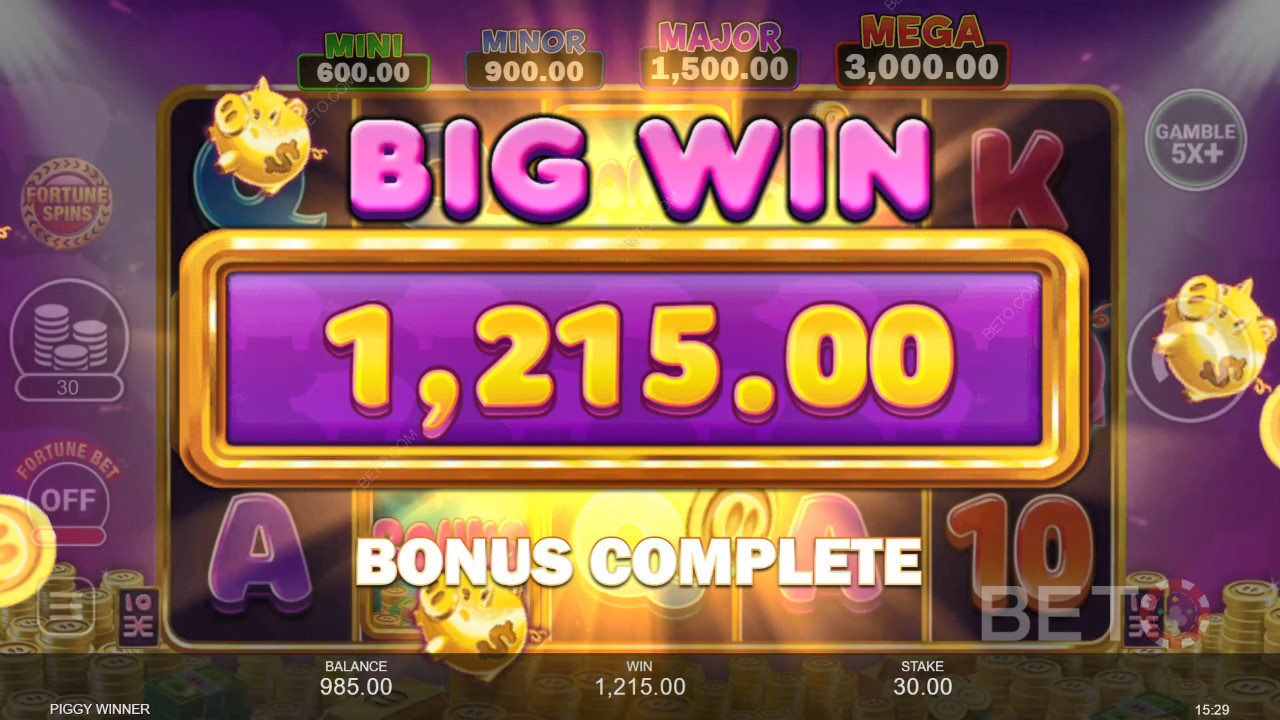 Thắng 8.333 lần tiền cược của bạn trong trò chơi Piggy Winner!